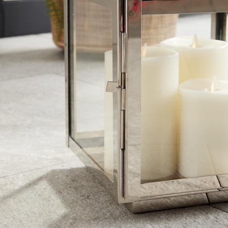 Napa Nickel ADWIN OUTDOOR LANTERN MEDIUM