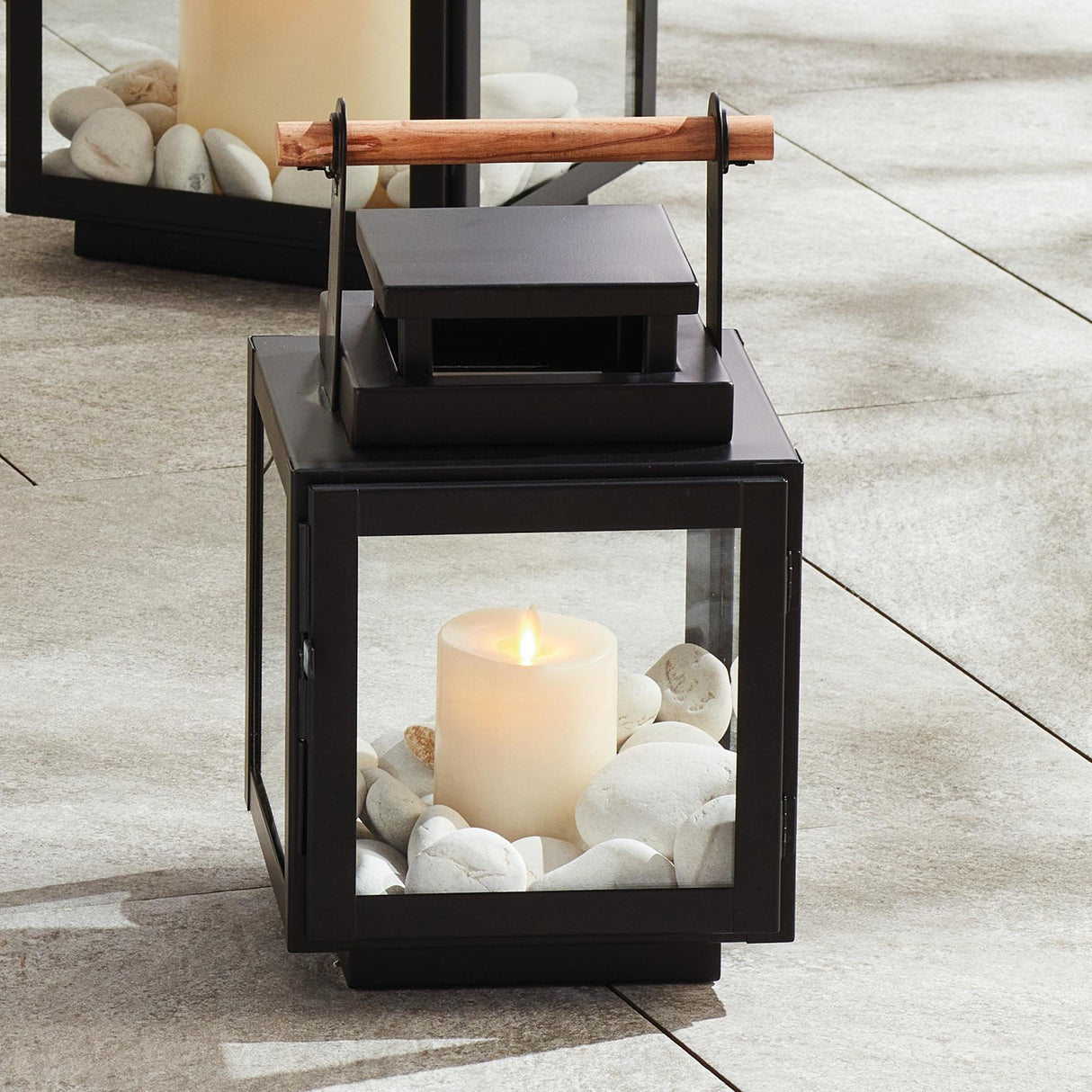 Napa Black ADWIN OUTDOOR LANTERN SMALL