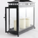 Napa Washed Black KITO OUTDOOR RECTANGULAR LANTERN