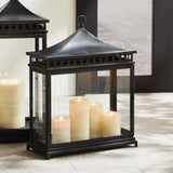 Napa Washed Black KITO OUTDOOR RECTANGULAR LANTERN