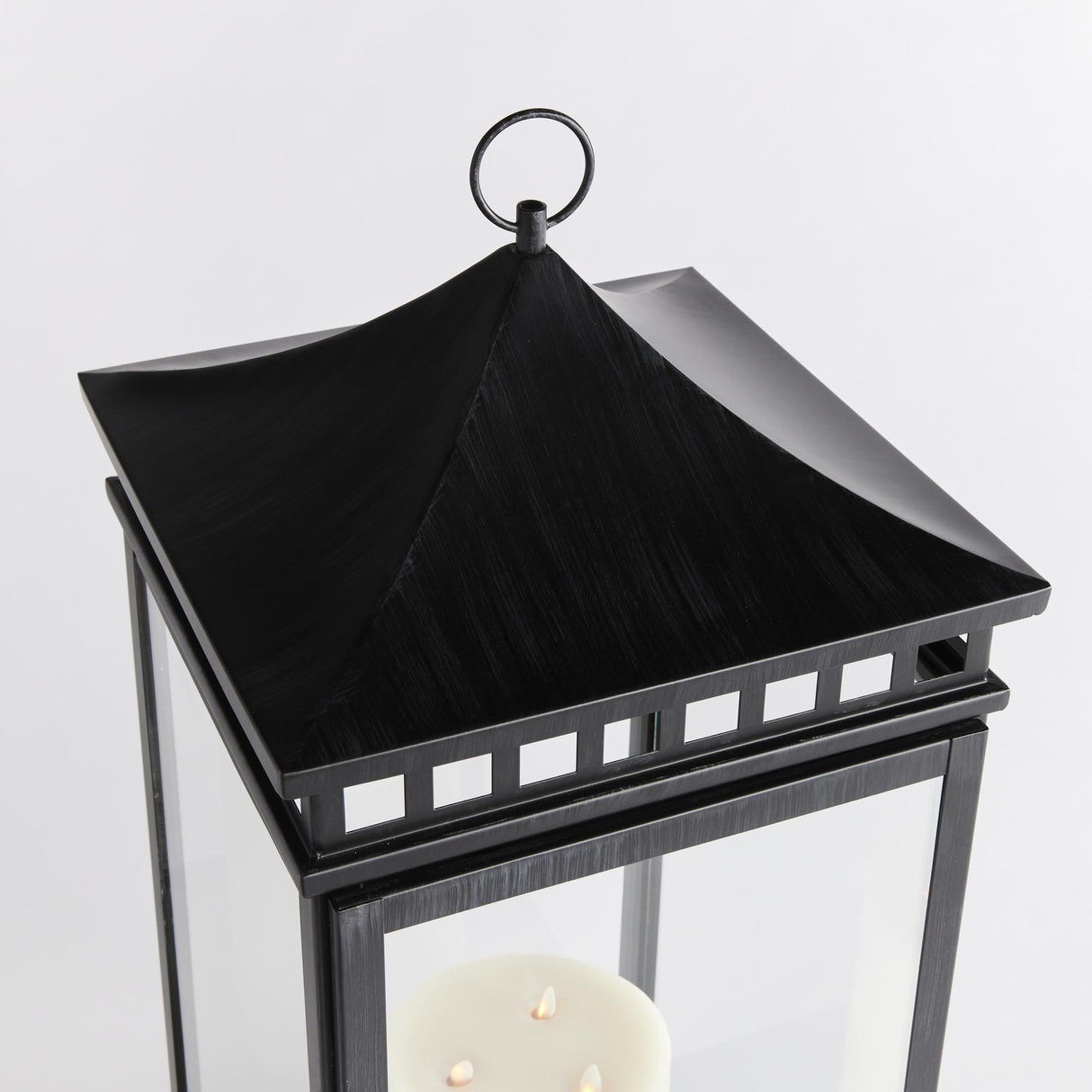 Napa Washed Black KITO OUTDOOR LANTERN LARGE