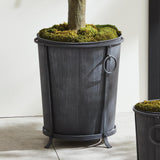 Napa Aged Zinc OBERON PLANTER LARGE