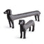 Napa Black/Bronze CONNLEY DOGS, SET OF 2