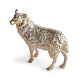 Napa White Ash Gold TUFTON SHEEP SCULPTURE
