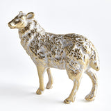 Napa White Ash Gold TUFTON SHEEP SCULPTURE