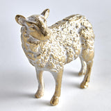 Napa White Ash Gold TUFTON SHEEP SCULPTURE