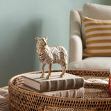 Napa White Ash Gold TUFTON SHEEP SCULPTURE