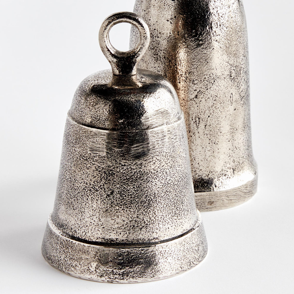 Napa Antique Silver LA TAVERNA GRANDE BELLS, SET OF 2