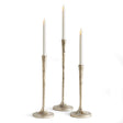 Napa White Ash Gold BURKE TAPER HOLDERS, SET OF 3