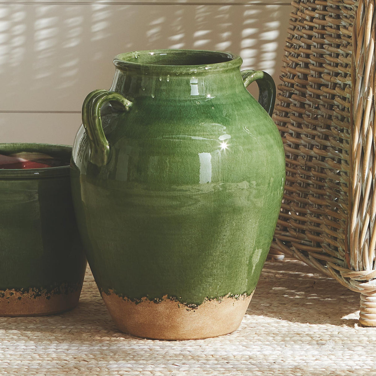 Napa Green/Natural MAISHA VASE