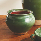 Napa Green/Natural MAISHA DRUM VASE