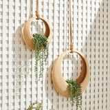Napa Natural JAYLA BAMBOO HANGING BASKETS, SET OF 2