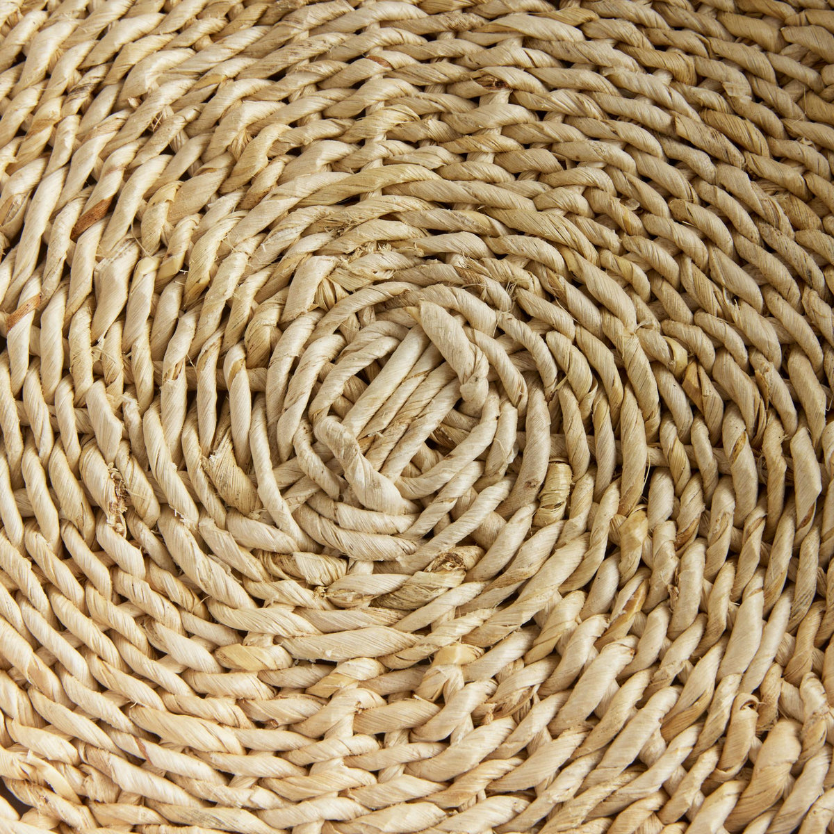 Napa Natural ABACA FRENCH BRAIDED ROUND TRAYS, SET OF 2