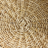 Napa Natural ABACA FRENCH BRAIDED ROUND TRAYS, SET OF 2