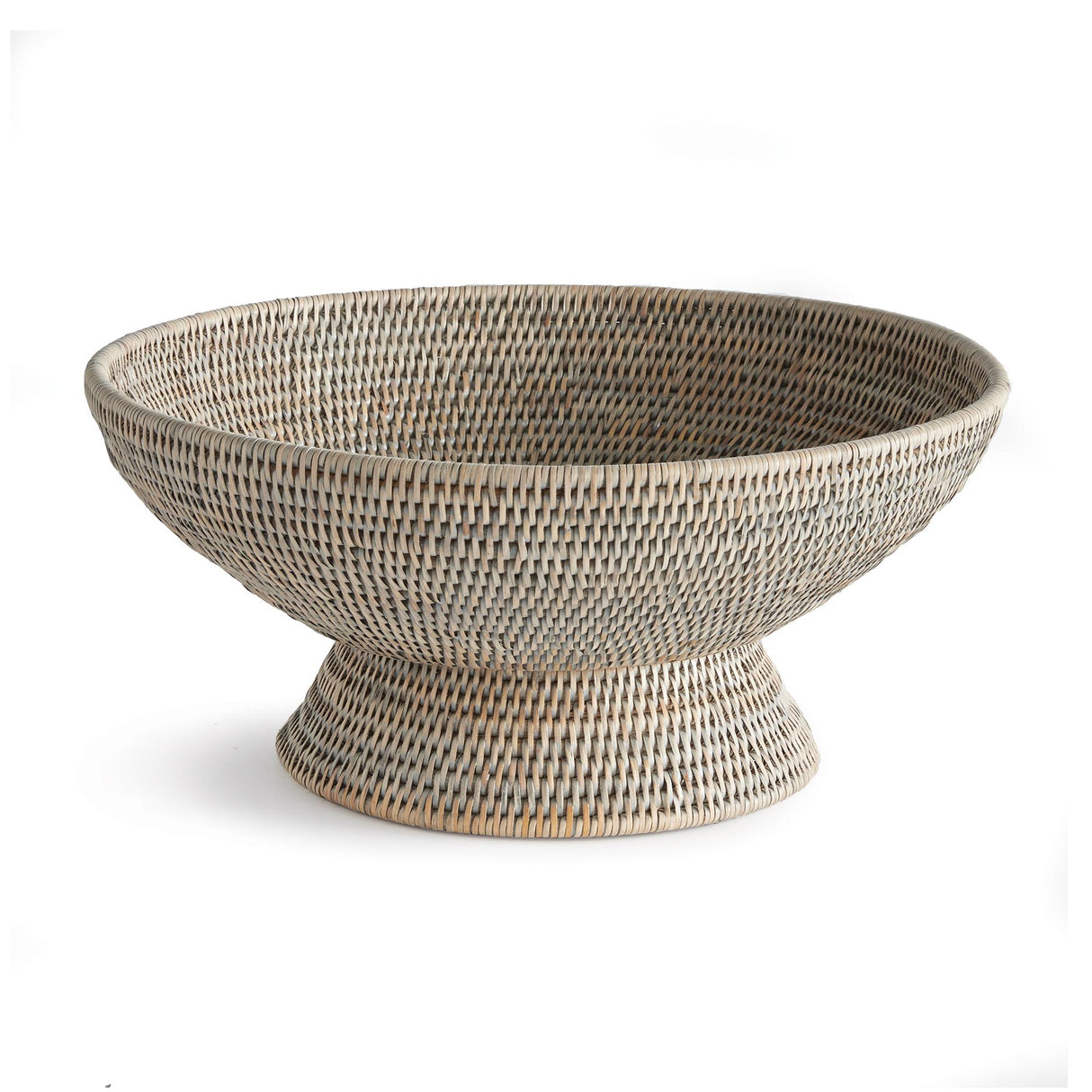 Napa Graywash BURMA RATTAN OFFERING BOWL