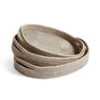 Napa Graywash BURMA RATTAN OVAL SERVING TRAYS, SET OF 3