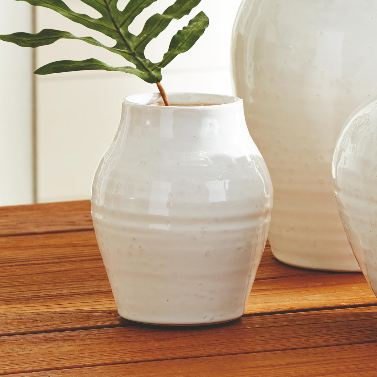 Napa White TALULLAH NARROW VASE SMALL