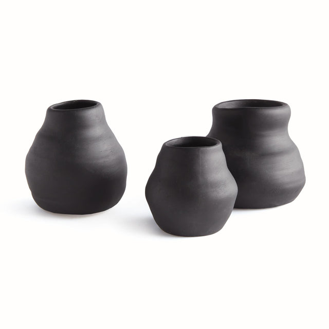 Napa Black TABITHA BUD VASES, SET OF 3