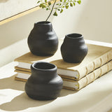 Napa Black TABITHA BUD VASES, SET OF 3