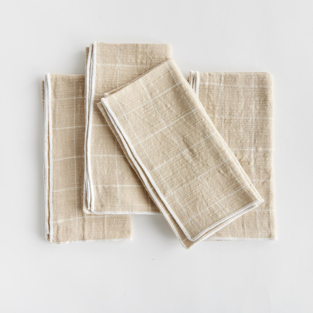 Napa Taupe AVERY DINNER NAPKINS, SET OF 4