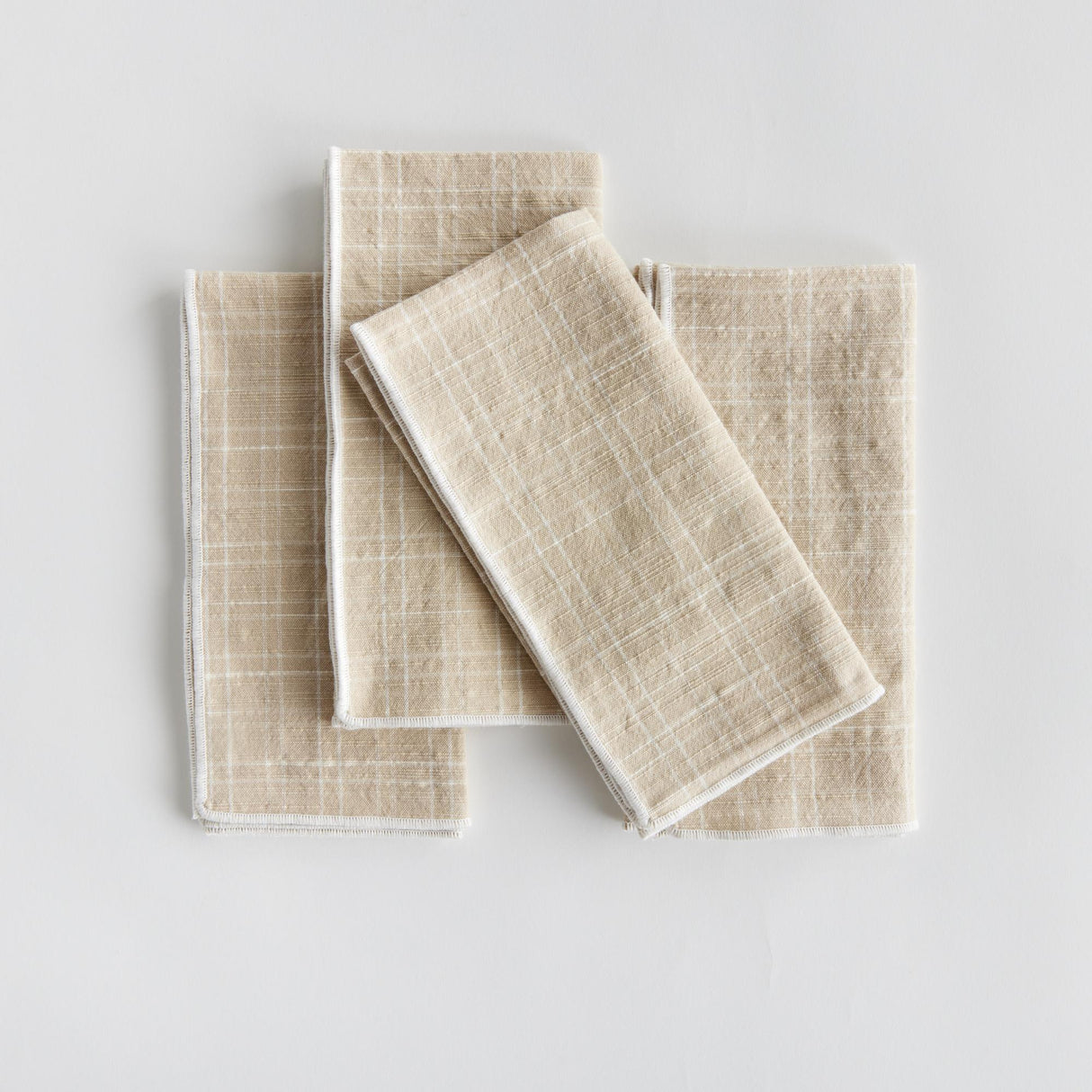 Napa Taupe ARCH DINNER NAPKINS, SET OF 4