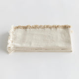 Napa Taupe AURA DINNER NAPKINS, SET OF 4