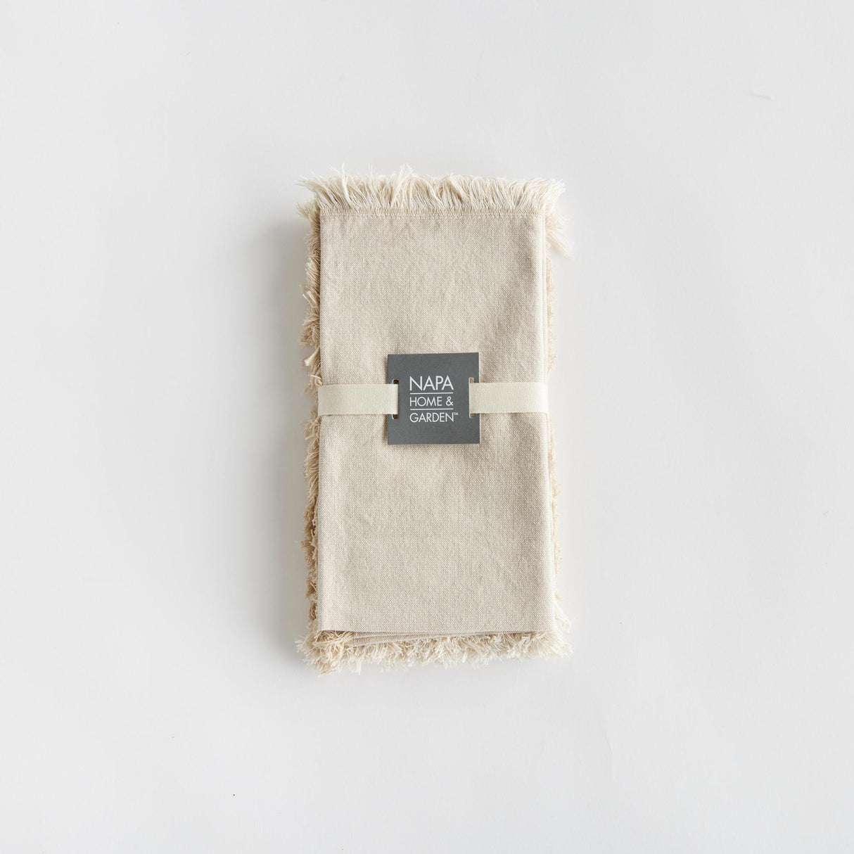 Napa Taupe AURA DINNER NAPKINS, SET OF 4