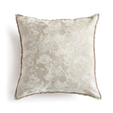 Napa Light Gray/Ecru, Back: Light Gray SOFIA SQUARE INDOOR-OUTDOOR PILLOW 24"