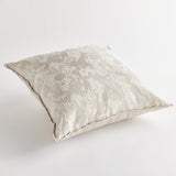 Napa Light Gray/Ecru, Back: Light Gray SOFIA SQUARE INDOOR-OUTDOOR PILLOW 24"