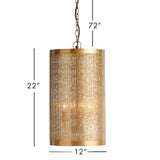Napa Antique Brass Graham Narrow Pendant