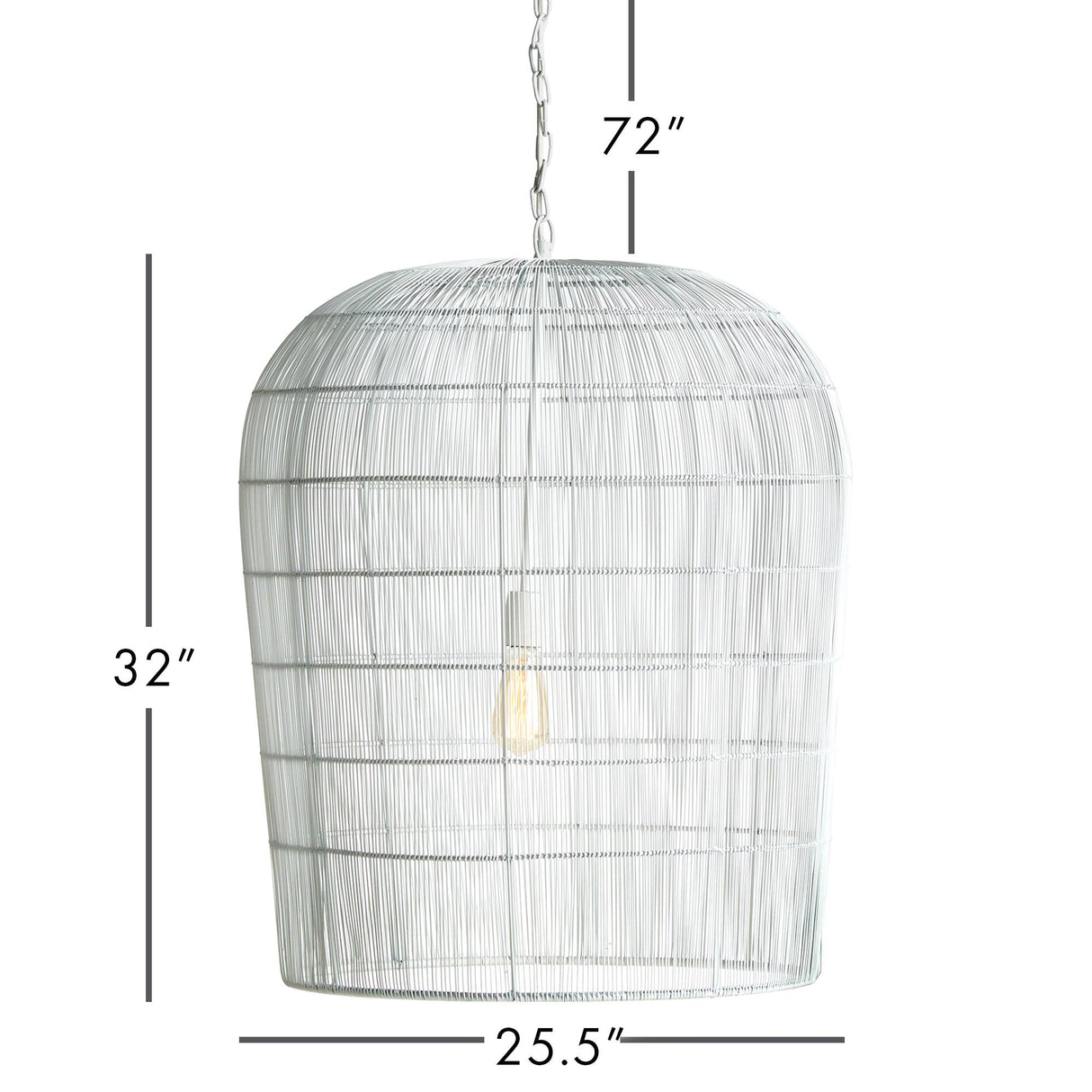 Napa White Lucia Grande Pendant
