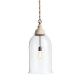Napa Whitewash VINTNER'S CLOCHE PENDANT 29"