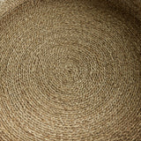 Napa Blue/Natural TIANA SEAGRASS ROUND BASKETS, SET OF 2