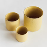 Napa Yellow STUDIO CACHEPOTS, SET OF 3