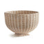 Napa Whitewash CHARLESTON RATTAN FOOTED BOWL
