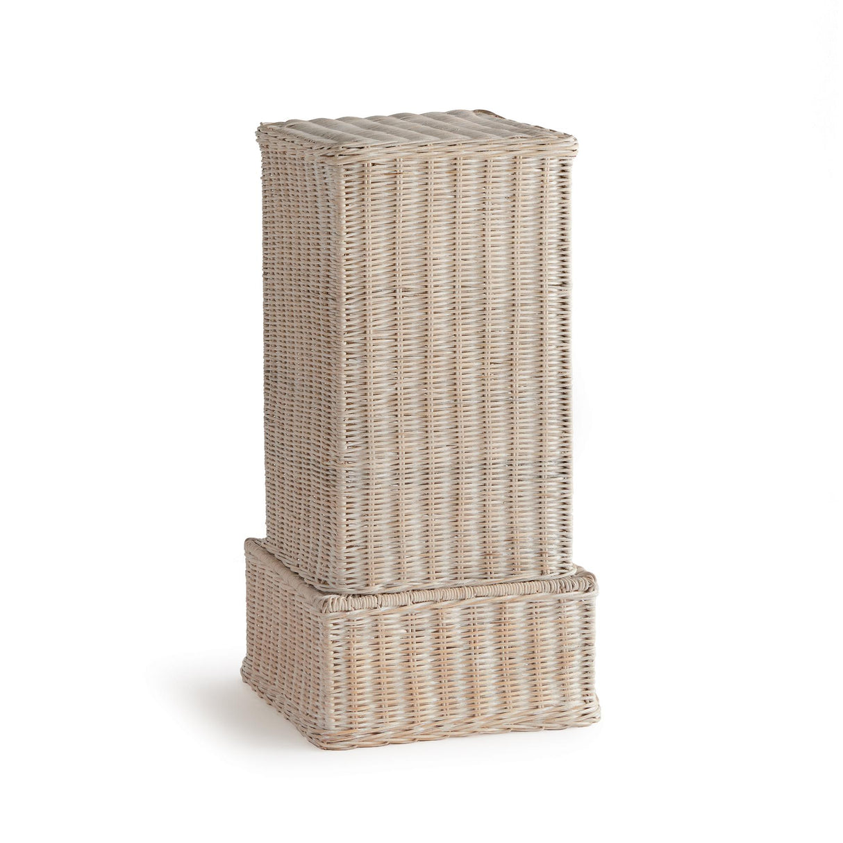 Napa Whitewash CHARLESTON RATTAN PEDESTAL SHORT