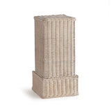 Napa Whitewash CHARLESTON RATTAN PEDESTAL SHORT