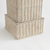 Napa Whitewash CHARLESTON RATTAN PEDESTAL SHORT