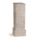 Napa Whitewash CHARLESTON RATTAN PEDESTAL TALL