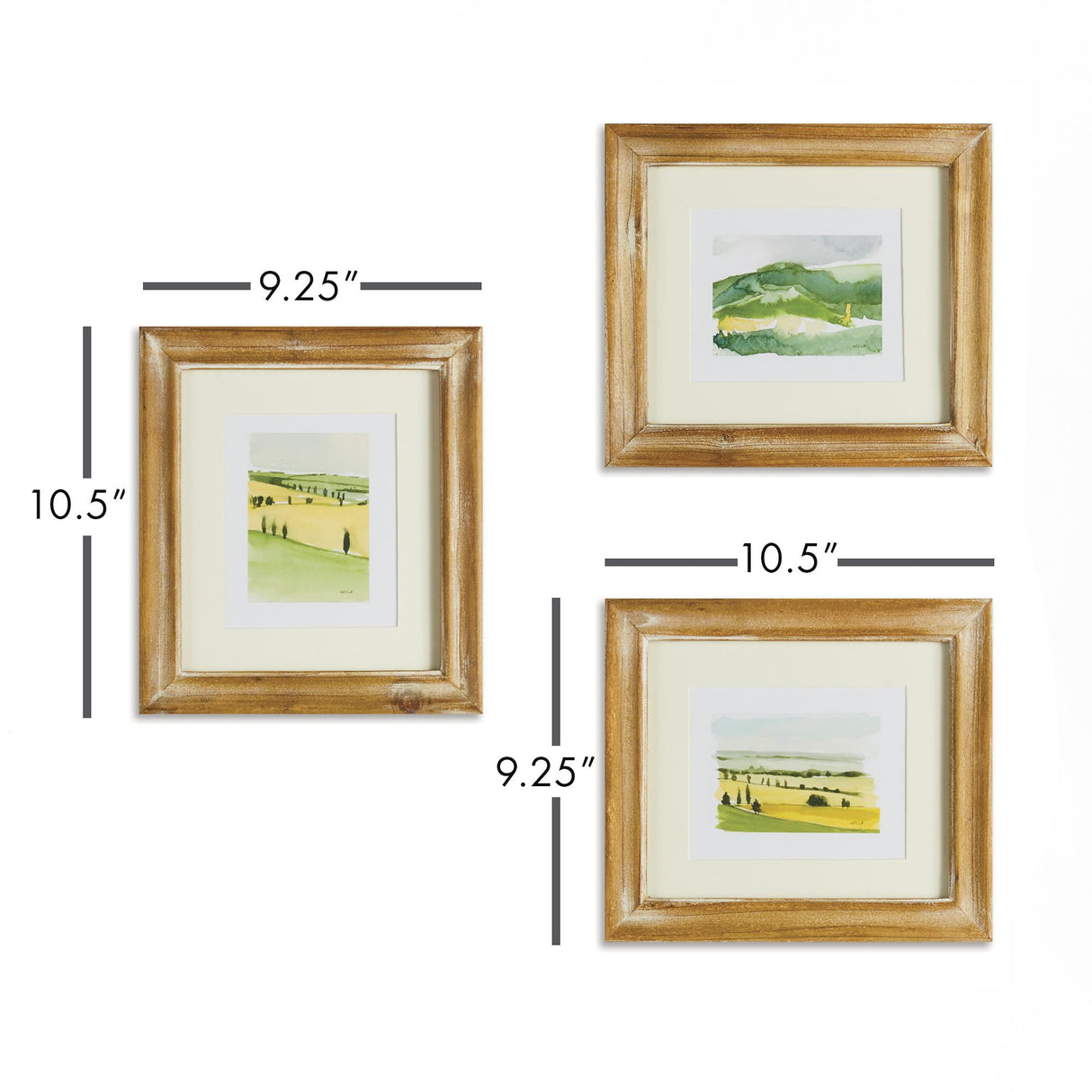 Napa Includes frames ITALIAN LANDSCAPE PRINTS, SET OF 3