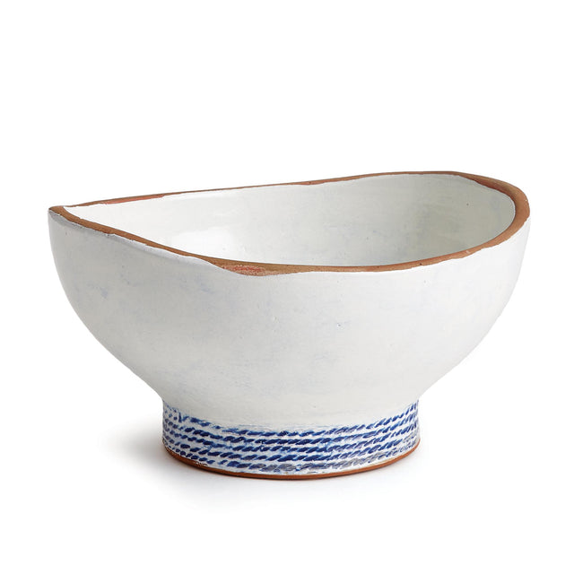 Napa White/Blue SEA BREEZE DECORATIVE BOWL