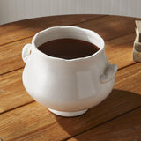 Napa White WELLON FOOTED CACHEPOT LARGE