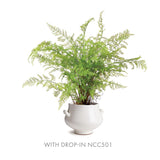 Napa White WELLON FOOTED CACHEPOT LARGE