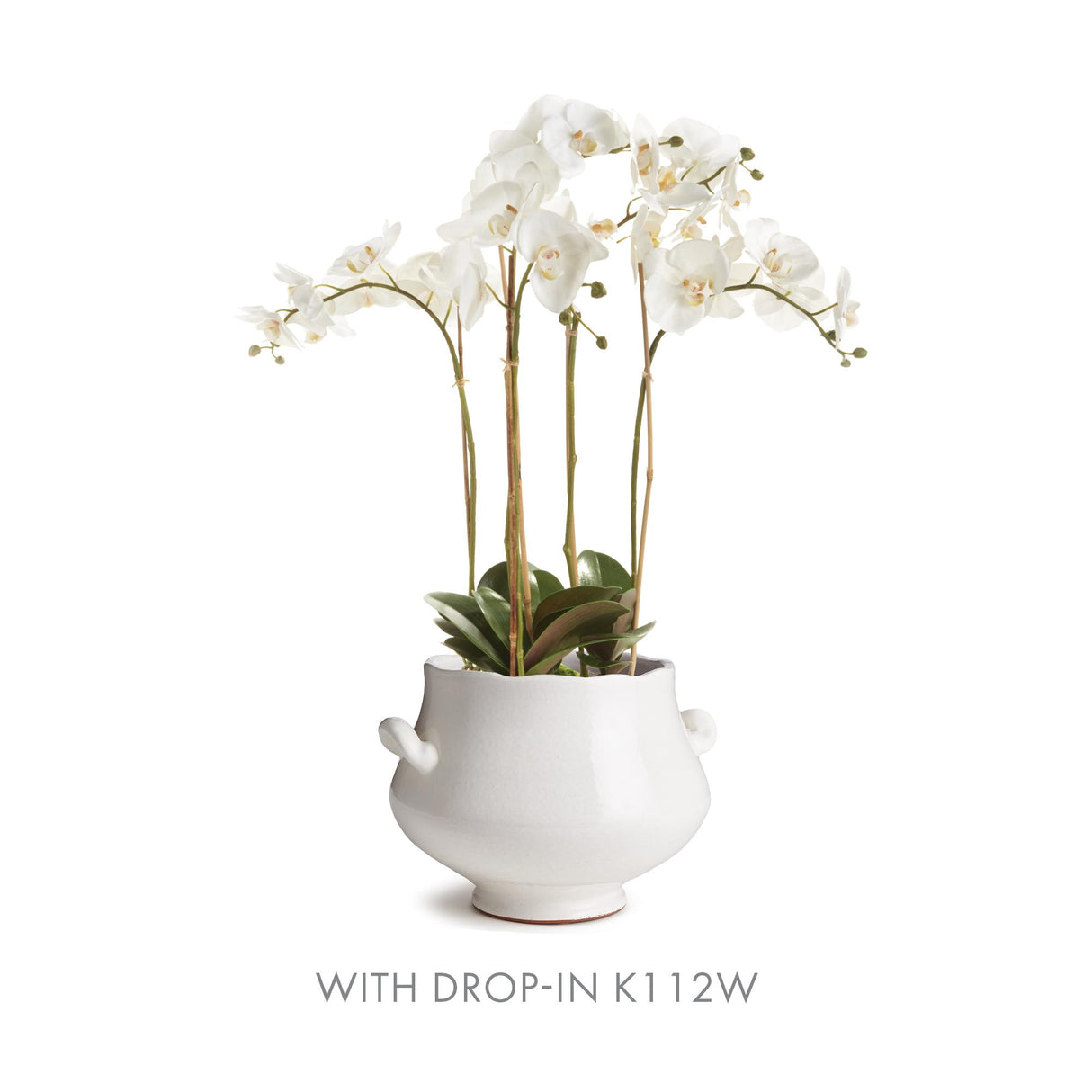 Napa White WELLON FOOTED CACHEPOT LARGE