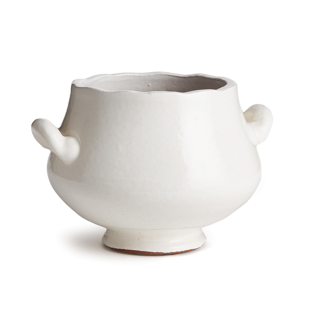 Napa White WELLON FOOTED CACHEPOT SMALL
