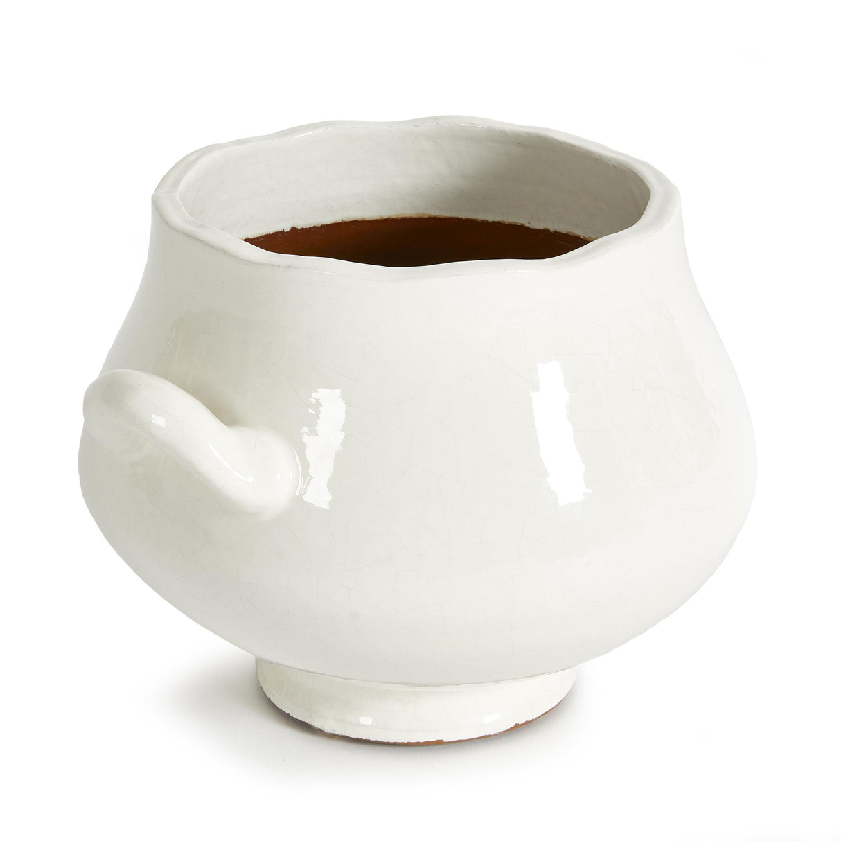 Napa White WELLON FOOTED CACHEPOT SMALL