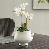 Napa White WELLON FOOTED CACHEPOT SMALL
