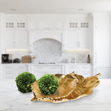 Napa Gold ALEGRA LEAF TRAYS, Set of 2
