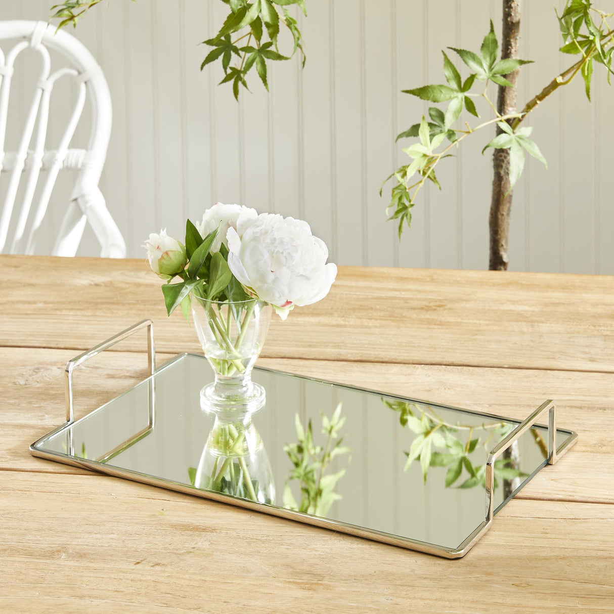 Napa Nickel COVINA DECORATIVE TRAY SMALL