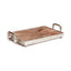 Napa Natural/Nickel BRIGHTON DECORATIVE TRAY SMALL